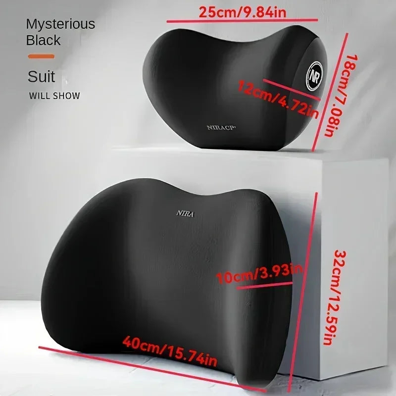 Contoured Car Neck & Lumbar Support Cushions