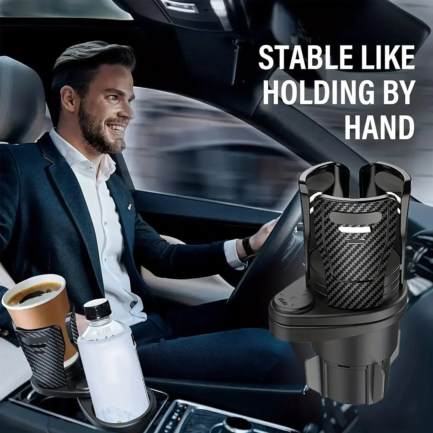 Dual Cup Holder Phone Mount