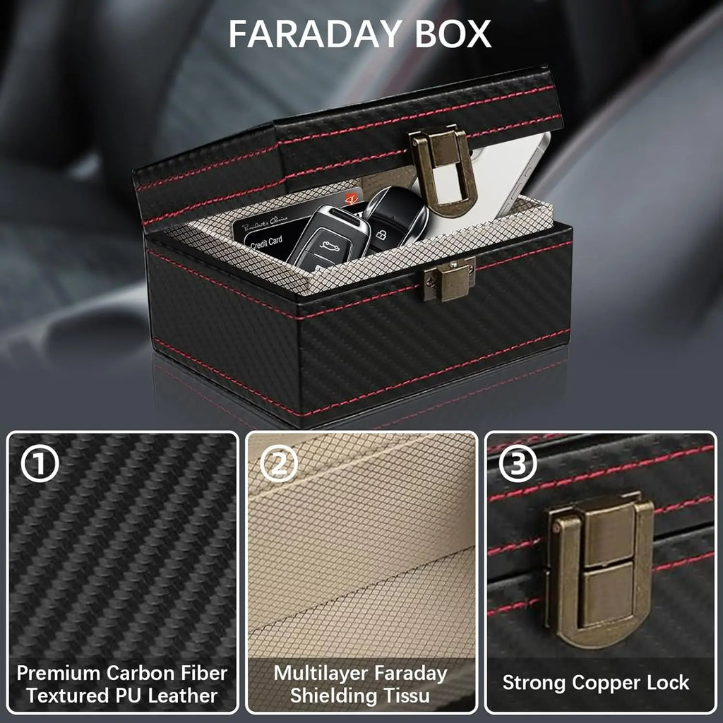 Faraday Key Signal Blocking Box & Pouches