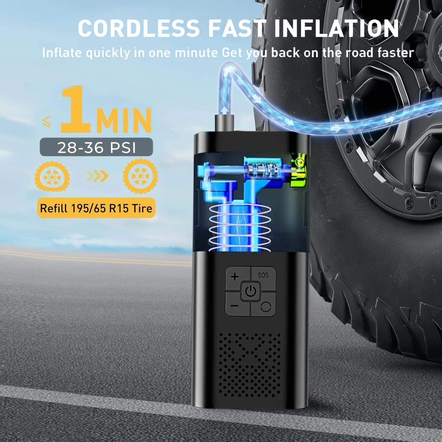 Portable Cordless Tyre Inflator