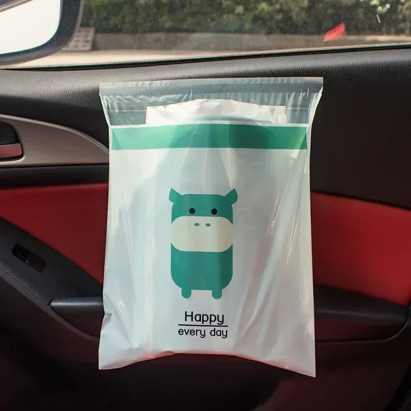 Self-Adhesive Disposable Car Rubbish Bags