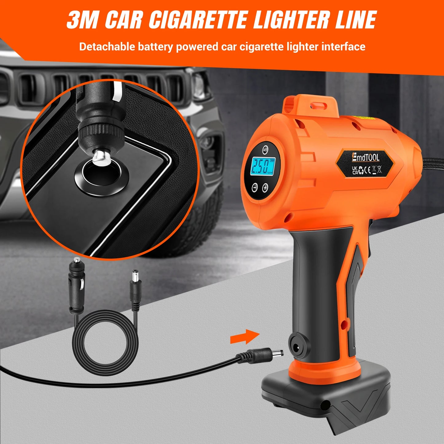 Rechargeable Digital Tyre Inflator