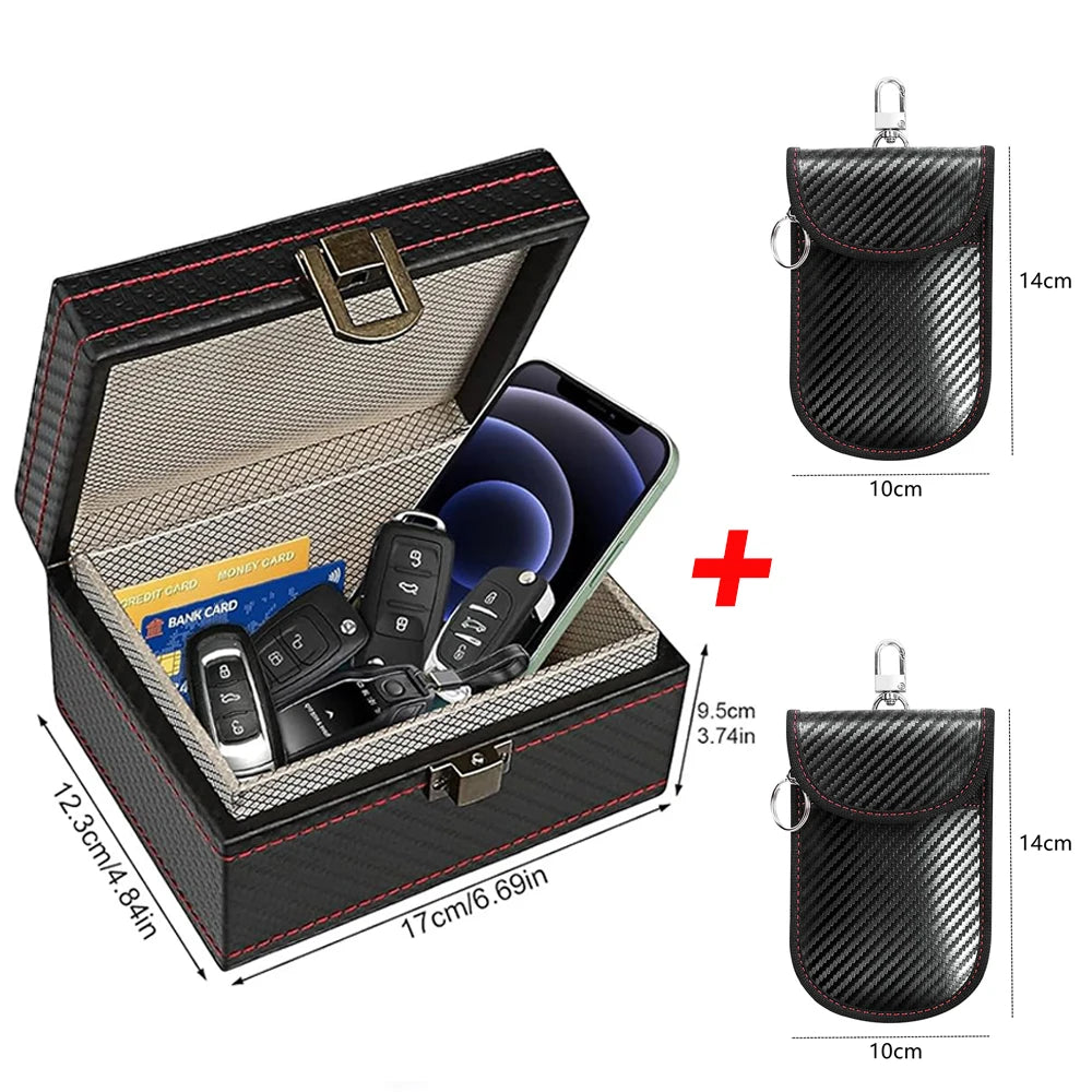Faraday Key Signal Blocking Box & Pouches