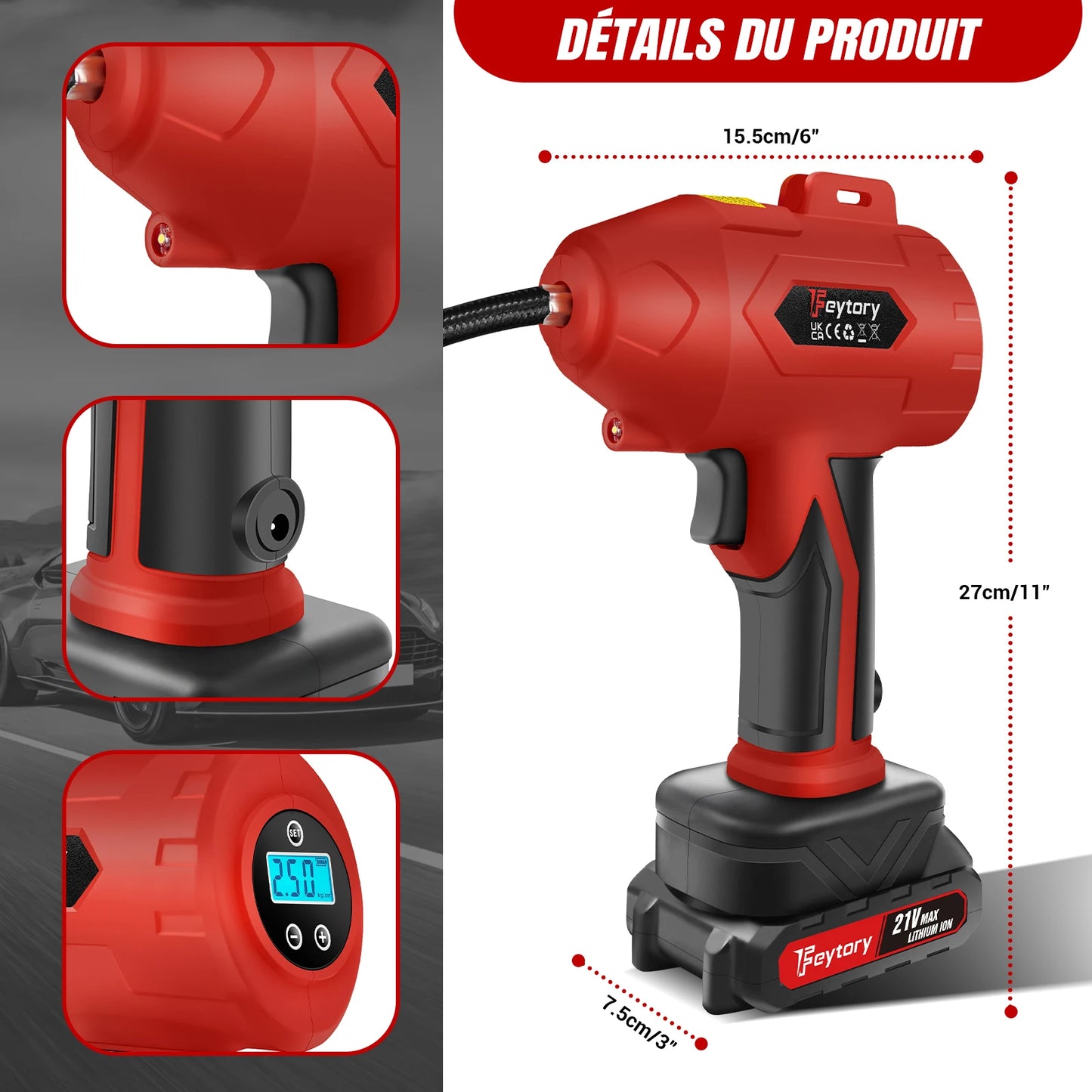 Rechargeable Digital Tyre Inflator