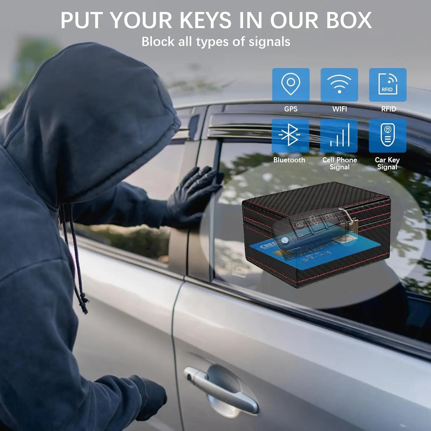 Faraday Key Signal Blocking Box & Pouches