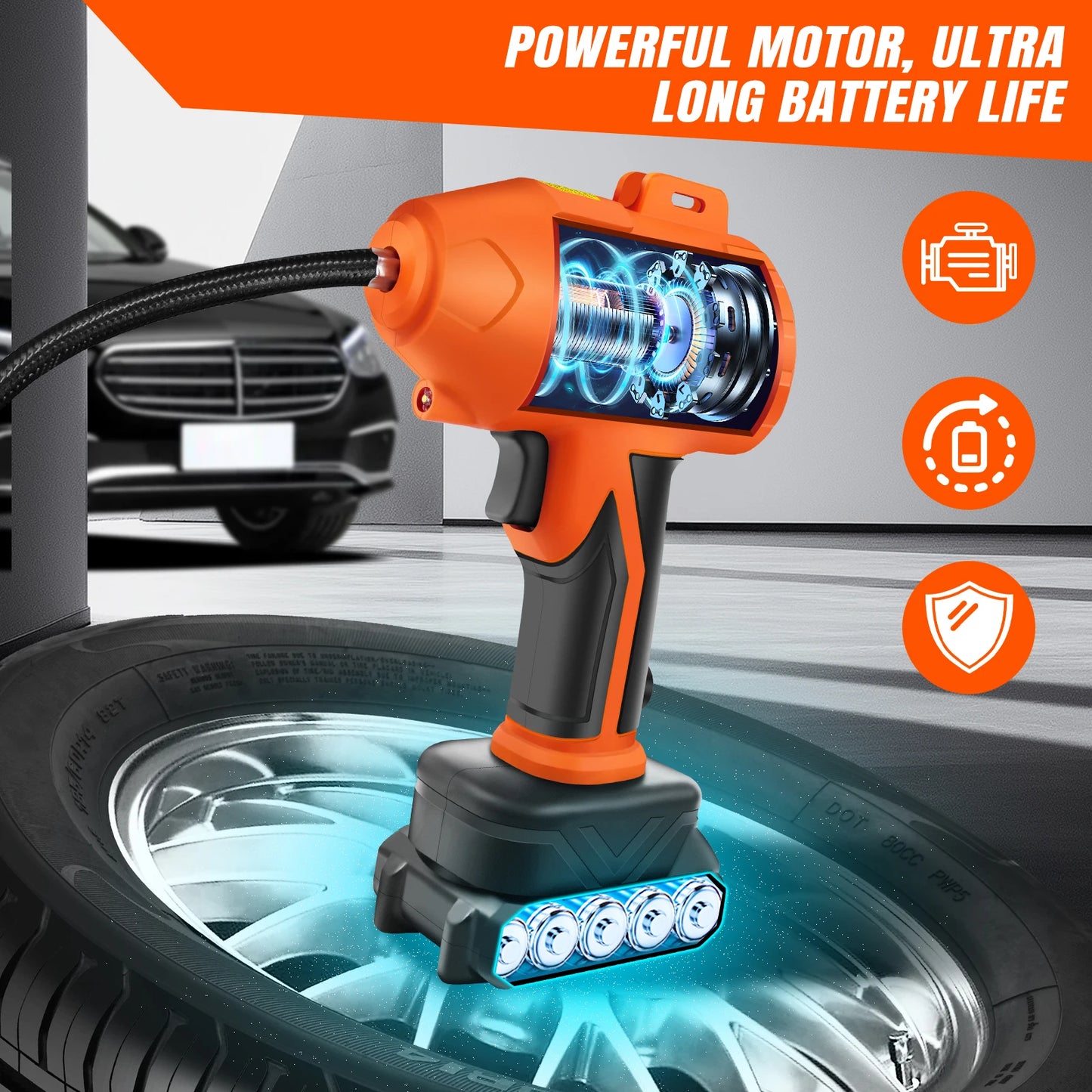 Rechargeable Digital Tyre Inflator