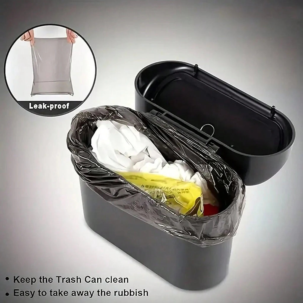 Compact Car Bin with Lid & Liner Bags