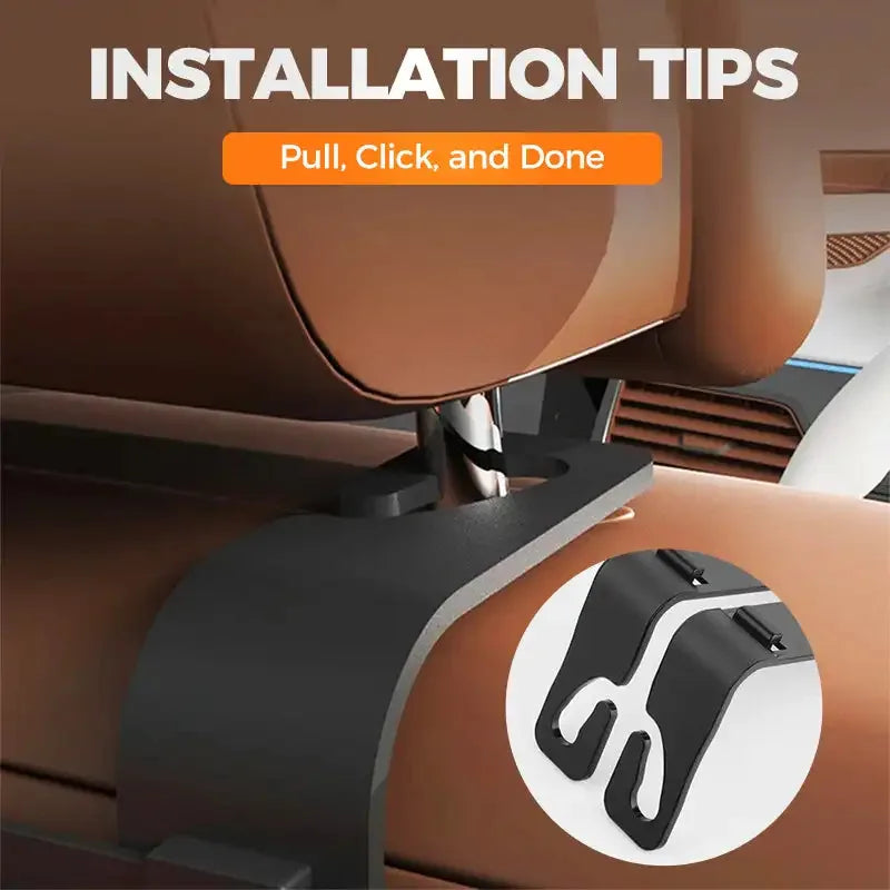 PU Leather Car Seat Back Organiser