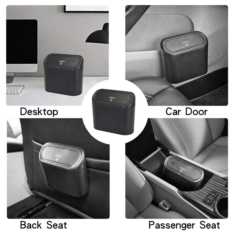 Compact Car Bin with Lid & Liner Bags