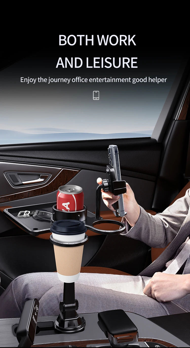 Dual Cup Holder Tray Organiser