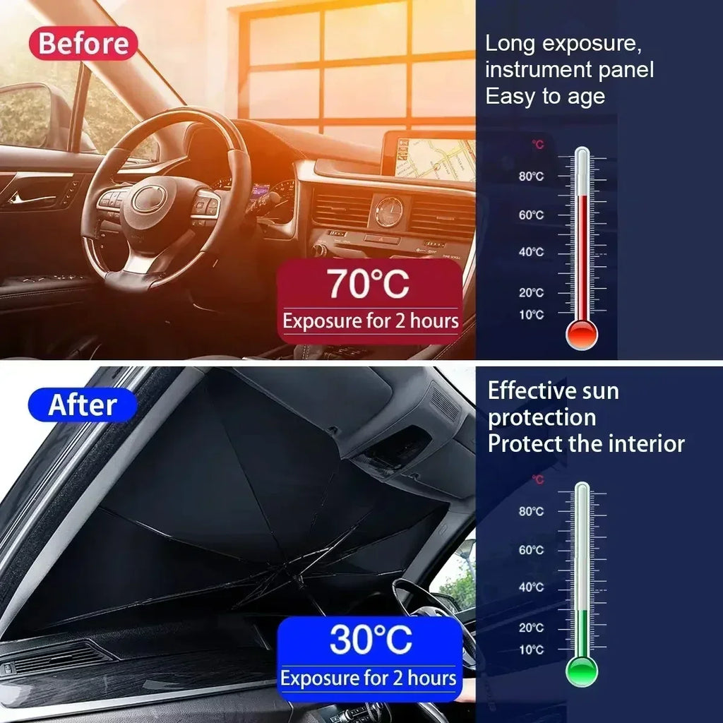 Foldable Car Sunshade Umbrella