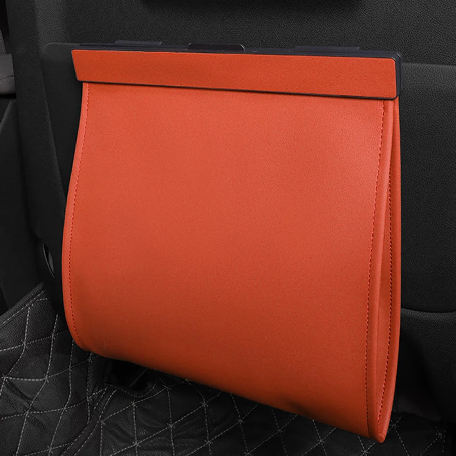 Magnetic PU Leather Car Rubbish Bag
