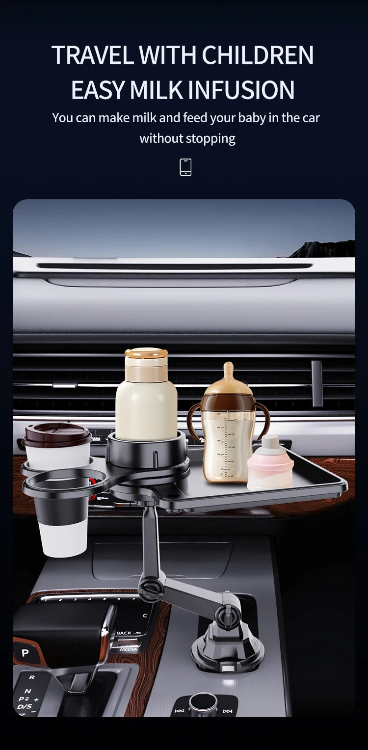 Dual Cup Holder Tray Organiser