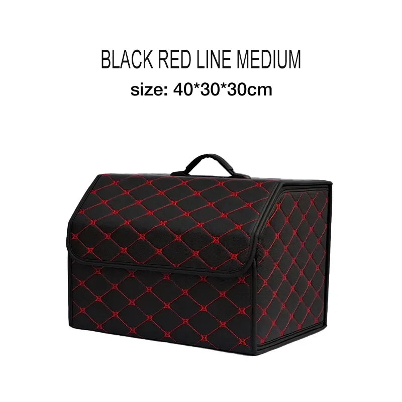 Foldable PU Leather Car Boot Organiser
