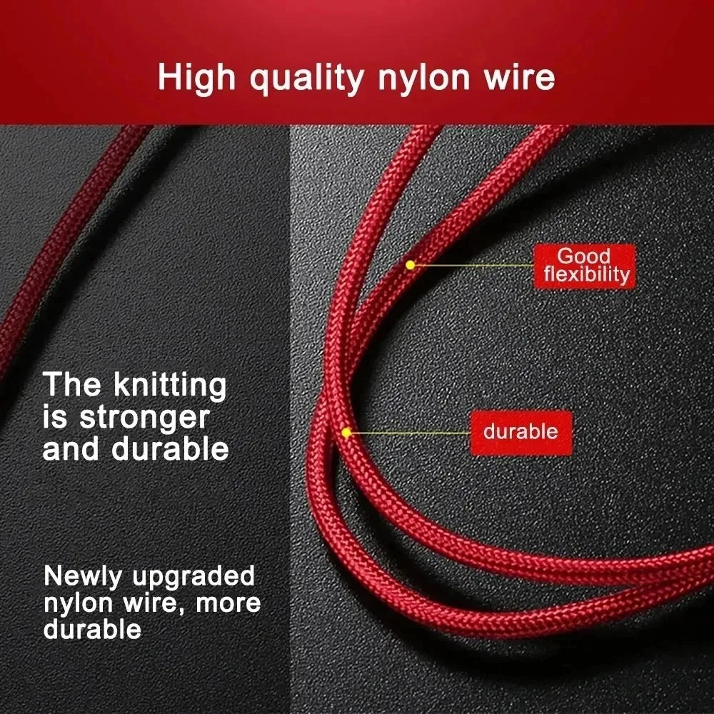 3-in-1 Braided Charging Cable